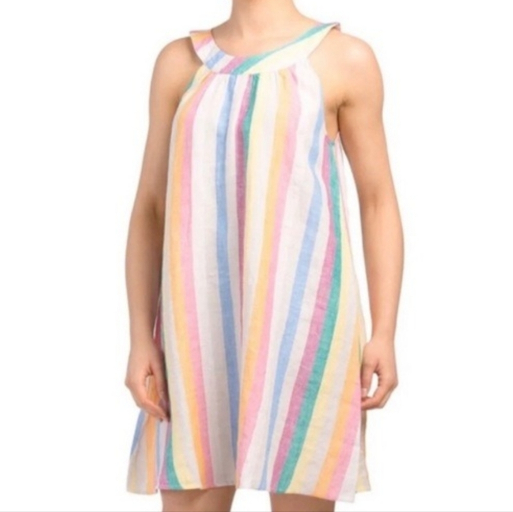 XS Linen C&C California Halter Dress